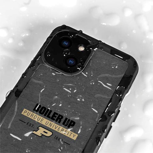 Purdue University Purdue University Boiler Up iPhone 15 Plus Waterproof Case